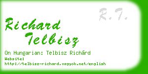 richard telbisz business card
