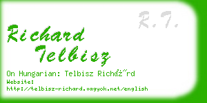 richard telbisz business card